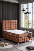 Resim Setay Duke Lux Baza Başlık Deluxe Ortopedik Yatak Seti, Açık Kahve 