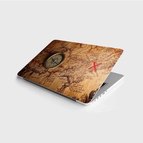 Resim Laptop Sticker Bilgisayar Notebook Pc Kaplama Etiketi Harita Pusula 