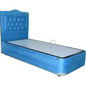 Resim Bengimobilya Baza-Başlık Taytüy Turkuaz Renk Silin Kumaş Model Metal Çelik... 