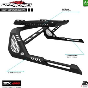 Resim Sdx 4wd Off Road Toyota Uyumlu Hilux 8 Sepetli Çelik Roll Bar V1 2015 Üz 