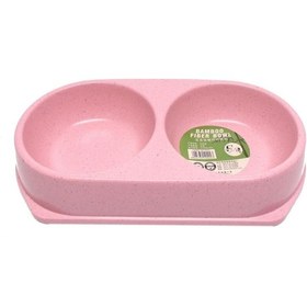 Resim Bamboo Kedi Köpek İkili Mama Ve Su Kabı 450 Ml X 2 Pembe 