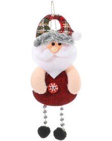 Resim Noel Asılı Dekorasyon Ren Geyiği Kumaş 3d Noel Baba Kardan Adam Ayı Bebek Ponpon Bacak Sevimli El Yapımı Noel Baba 