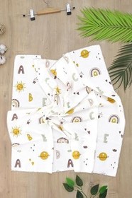 Resim Kız Erkek Bebek Unisex Pazen Kundak Battaniye STL6914 