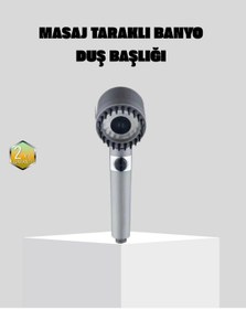 Resim Universal Yüksek Basınçlı Masajlı Duş Başlığı Su Tasarruflu 