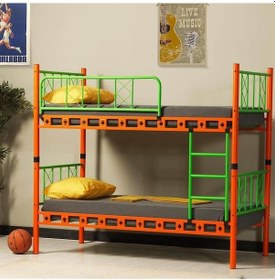 Resim Reyo Carme Genç Çocuk Odası Metal Ranza Ve Karyola 90x190 90 X 190 CM 