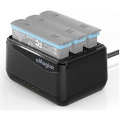 Resim Tenfowee Insta360 X4 Akıllı Şarj Aleti - 3 Pil Ve 3 Tf Kartı Tutabilir, 4.35v/1a Çıkış, Usb Type-c Girişi 