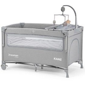 Resim Kanz Dreamer Plus Anne Yanı Oyun Parkı 70x120 Cm - Gri - Açık Gri / Standart 