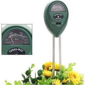 Resim Toprak Nem, Işık ve Ph Ölçüm Cihazı, Bahçe ve Tarım Için Çok Fonksiyonlu Ölçüm Aracı 