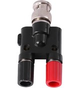 Resim Wezone Bnc Erkekden 2 Adet 4mm Muz Plug'a Adaptör, Kırmızı-siyah Terminal, 50ω Empedans, 3a Akım, -20 C +80 C Sıcaklık Aralığı 