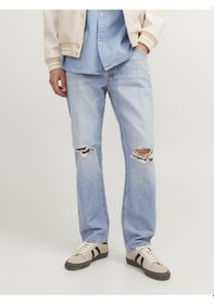 Resim Jack & Jones Erkek Chris 921 Relaxed Fit Jean Blue Denim 