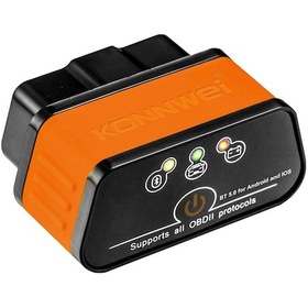 Resim Honmex Konnweı Kw903 Obd Iı Araç Arıza Tarayıcı - Bluetooth 5.0, Tüm Protokoller, 12v Benzin/dizel, Android/ios Desteği Turuncu Turuncu 