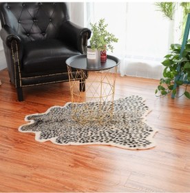 Resim Youmex Leopar Desenli Dekoratif Halı - Oturma Odası, Yatak Odası, Çocuk Odası İçin 100x94 Cm - Doğa Stili Dekor Ve Ticari Kullanım 