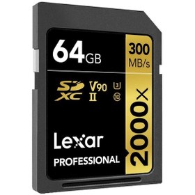 Resim Lexar 64gb 2000x Professional Sdxc Rdr Uii 