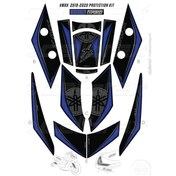 Resim Yamaha Xmax 250 Tank Pad Full Set 12 Parça Siyah-lacivert 2018-2023 