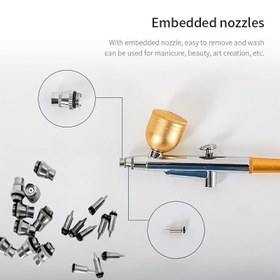 Resim Yedek Parça Kiti, 0.3mm Püskürtme Tabancası Nozulu, Püskürtme Tabancası Nozul Kapağı, Püskürtme Tabancası Aksesuarları için 