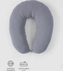 Resim Triko Hamile ve Emzirme Yastığı 70 cm - Gri / 70x70 cm 