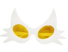 Resim Nessiworld Beyaz Renk Bıyık Tasarımlı Kedi Parti Gözlüğü 19x11 cm 