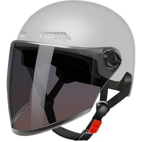 Resim Eternal Luck Elektrikli Araç Uzun Ayna Açık Motosiklet Kaskı Gri 