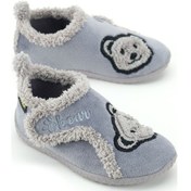 Resim Gezer Erkek Çocuk Kışlık Pvc Rahat Taban Tek Cırt Cırtlı Ayarlanabilir Kemer Ev Okul Kreş Panduf Aya Gri 