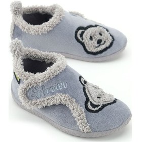 Resim Gezer Erkek Çocuk Kışlık Pvc Rahat Taban Tek Cırt Cırtlı Ayarlanabilir Kemer Ev Okul Kreş Panduf Aya Gri 