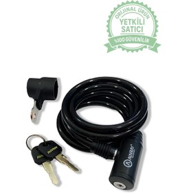 Resim Spek 150 Motosiklet Ve Bisiklet Çelik Kablo Kilidi 8mm X150 Cm 