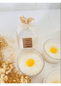 Resim Bernami Vazo Pinterest Papatyalı Mum - Söz Nişan - Nikah - Bebek Hediyeliği - 20 Adet Diğer 