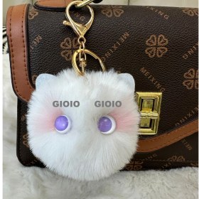 Resim Silver1 Renkli Degrade Papyon Ayı Araba Anahtarlık Sevimli Anahtar Çekicilik Çanta Çekicilik Karikatür Erkek ve Kadın Aksesuarları (Yurt Dışından) 