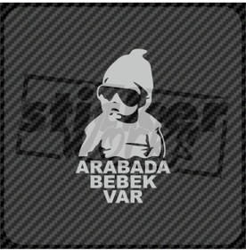 Resim Sticker Works Arabada Bebek Var Sticker 