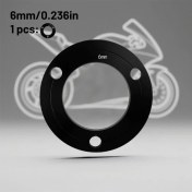 Resim Motion003 6mm Kalınlık 3 Delikli Disk Fren Contası Cnc Alüminyum Elektrikli Motosiklet 