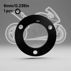 Resim Motion003 6mm Kalınlık 3 Delikli Disk Fren Contası Cnc Alüminyum Elektrikli Motosiklet 