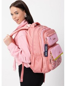 Resim Forever Young Paraşüt Kumaş Su Geçirmez Sırt Çantası Fy-2208 Pembe 