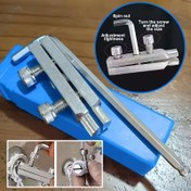 Resim 1 Adet 2025 Güncellenmiş Musluk Açı Valfi Kırık Vida Çıkarıcı Alet - Ağır Hizmet Tipi Metal Yapı, Taşınabilir Manuel İşlem PPR/PPE Borular için, Delme ve Sarma, Elektrik Gerektirmez - Tesisatçılar & Ev Tamiri İçin İdeal, Babalar Günü Hediyesi, Hassas Mekanizma, Sağlam Yapı 