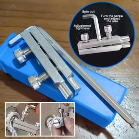 Resim 1 Adet 2025 Güncellenmiş Musluk Açı Valfi Kırık Vida Çıkarıcı Alet - Ağır Hizmet Tipi Metal Yapı, Taşınabilir Manuel İşlem PPR/PPE Borular için, Delme ve Sarma, Elektrik Gerektirmez - Tesisatçılar & Ev Tamiri İçin İdeal, Babalar Günü Hediyesi, Hassas Mekanizma, Sağlam Yapı 