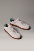 Resim Calvin Klein Erkek Cupsole Tabanlı Süet Sneaker - Krem 
