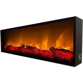 Resim Esha Home Elektrikli Yapay Dekoratif Şömine Bluetooth 90x30cm 