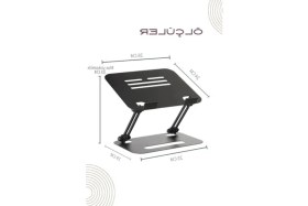 Resim Hakay Kolay Ayarlanır Katlanabilir Laptop Standı, Metal 