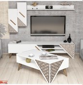 Resim Variant Beril Tv Ünitesi Ve Orta Sehpa Takımı - Beyaz 