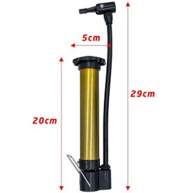 Resim 5318 Mini El Tipi Bisiklet Tekeri Şişirme Hava Pompası 