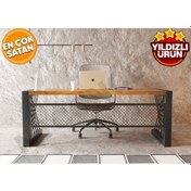 Resim Ntconcept Alfa Doğal Ahşap Ofis Masası 85cm-140cm 
