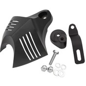 Resim Suntek Magideal Motosiklet Korna Kapağı Için Harley Xl883 Xl1200 Dyna Glide Road King Siyah 