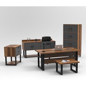 Resim Robin Home Vivaldi ABCDF Ofis Büro Çalışma Masası Takımı Barok 