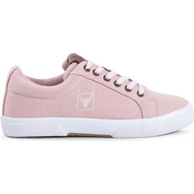Resim Buckhead 4213 Mayer Pudra Pembe Yazlık Keten Comfort Kadın Sneaker Spor Ayakkabı Pembe 