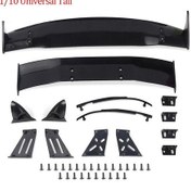 Resim 1/10 Rc Araba Aksesuarları Parçaları 1/10 Rc Drift Araba Kanat Serisi Plastik Rüzgarlık 