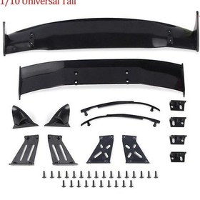 Resim 1/10 Rc Araba Aksesuarları Parçaları 1/10 Rc Drift Araba Kanat Serisi Plastik Rüzgarlık 