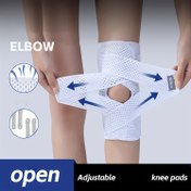 Resim Spor ve Fitness için Diz Destek Ateli - Nefes Alabilen Polyester, Koşu ve Dış Mekan Aktiviteleri için İdeal 