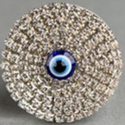 Resim TASARIM ARABAM ATİKE ELİF AKIN Nazar Klima Kokusu Gümüş Taş & Nazar Boncuğu 