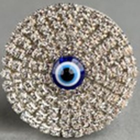 Resim TASARIM ARABAM ATİKE ELİF AKIN Nazar Klima Kokusu Gümüş Taş & Nazar Boncuğu 