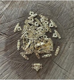 Resim Dmr Dekoratif Kutu Klips Mini Tavla Klipsi Sarı Renk 26mm 100 Adet 