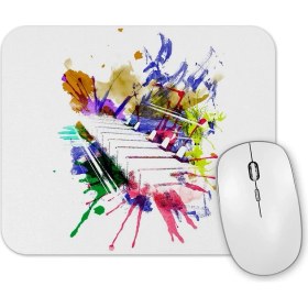 Resim Baskı Dükkanı Renkli Piyano Müzik Notaları Mouse Pad 