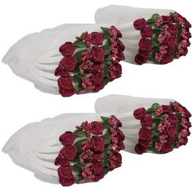 Resim 20 Adet Kına Nedime Tacı Çiçekli 